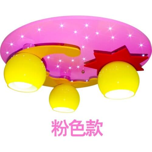 Christmas gift LED E27 cartoon creative male girl and boy children room bedroom led 5-10w the moon stars dome light 110v -240v