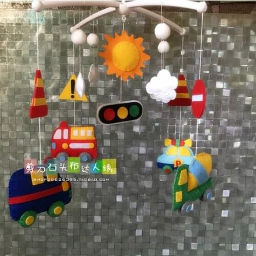 DIY baby cries hang car wind chimes. Fabric Felt kit Non-woven cloth Craft DIY Sewing set Handwork Material DIY needlework suppl