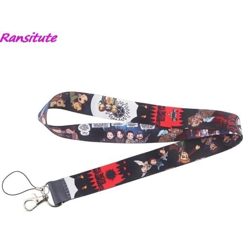 Ransitute R1463 Science Fiction TV Show Supernatural Creative Lanyard Badge ID Lanyards Phone Rope Key Lanyard Neck Straps