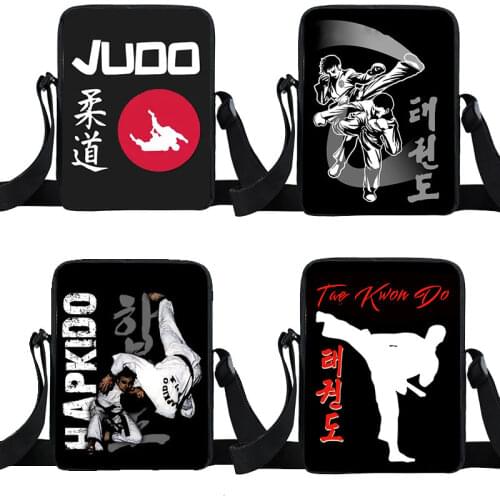 Martial Art Taekwondo / Judo / Aikido / Karate Shoulder Bag Teenagers Handbag Small Crossbody Bags Bookbag