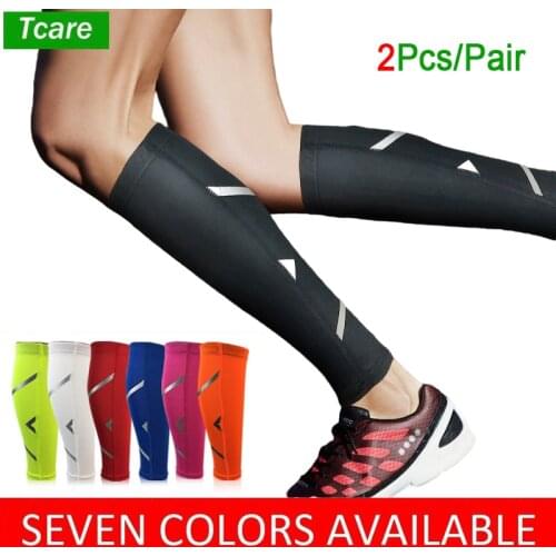 Tcare 1Pair Men/Women Cycling Leg Warmer Breathable Basketball Football Running Compression Leg Sleeve Knee Pad Sports Protector