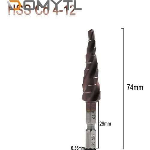 Three-blade Spiral Groove Step Drill Hexagonal Shank Stainless Steel Metal Hole Opener Reaming Countersunk Drill