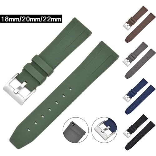 Generic Watchband Silicone Rubber Watch Strap Bands 18mm 20mm 22mm Waterproof Sport Strap Men Women for amazfit gts 2