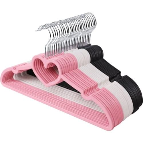 42CM 10/20PCS Cute Hangers Velvet Hangers Heart Design Clothing Rack Clothes Drying Rack Coat Hanger Hangers for Clothes