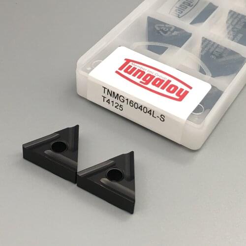 100% Original 10PCS TNMG160404L-S T4125 Carbide Inserts Machining Steel Parts Metal Turning Tools lathe Cutter CNC Lathe Tools