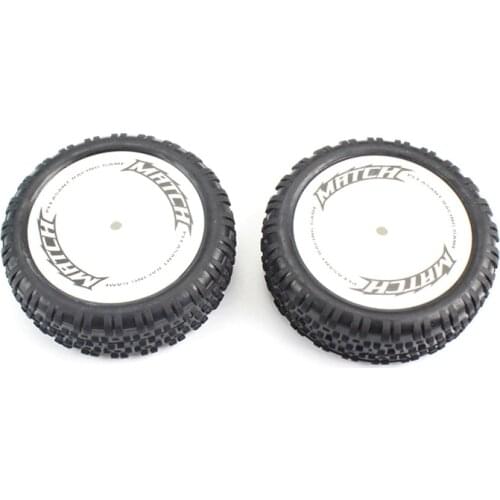 2Pcs Front Wheel Tires Tyre 104001-1882 for Wltoys 104001 1/10 RC Car Upgrade Parts Accessories