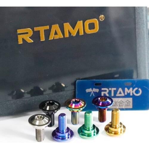 Titanium Disc Bolts M5X15x12mmTitanium Torx Head Disc Brake Rotor Screws for Bike Motorcyle and Car Parts