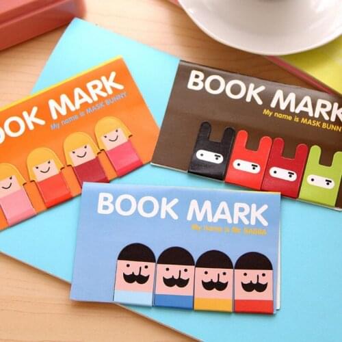 4 Pcs/lot Cartoon Kawaii Stationery Bronze MagneticBookmark For Books Mark Clips Office Teacher Gift Kids School Supplies