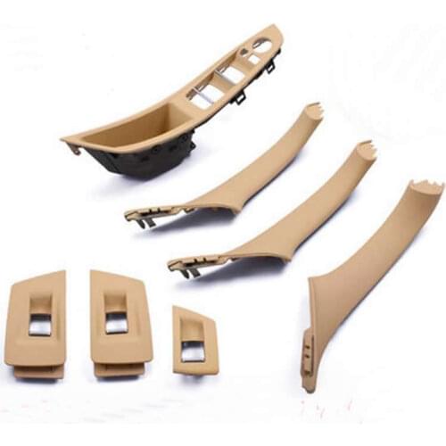 6 optional color ABS+PC material durable plastic part of interior door handles for BMW 5 series F10 Left hand driving