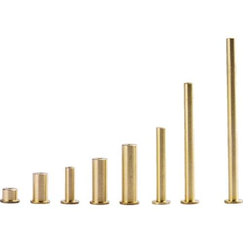 8PCS Gold Copper Nail Brass Plug Golf Weight Weights For .335 .355 .370 Tip Steel Shaft 2g 4g 6g 8g Club Head Kits