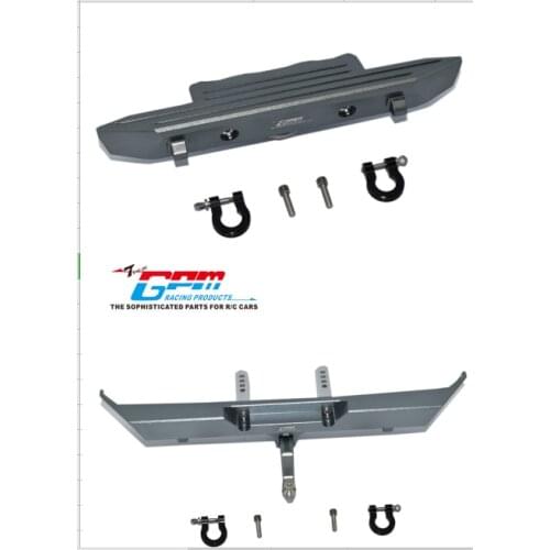 Aluminum front bumper +rear bumper for Axial AXI03007 SCX10 III JeePWrangler AXI03007/SCX10 III JeepGladiator AXI0306 T1/T2part