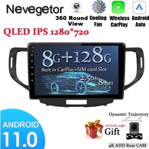 Android 11 For Honda Accord 8 2008 2009 2010 2012 Aura TSX Car Radio Multimedia Video Player GPS Navigation NO 2 Din