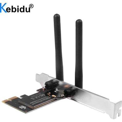 Wireless PCI-E Network Card WiFi Adapter 300Mbps 2.4GHz Wireless Adapter PCI-Express Wifi for PC Desktop Windows 7/8/10