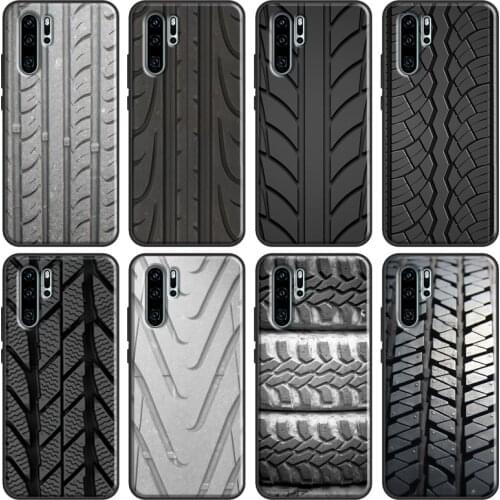 Tire Tread Pattern Case For Huawei P Smart 2019 Z Nova 5T P40 P20 P30 Pro Mate 20 Lite Honor 10i 8X 9X Cover