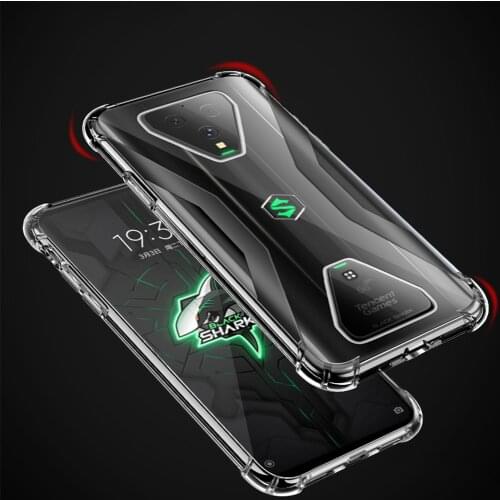 Case For Xiaomi BlackShark 3 Pro Heavy Dutry Shockproof Clear Soft TPU Airbag Case Cover For Black shark 3 pro Fundas Coque