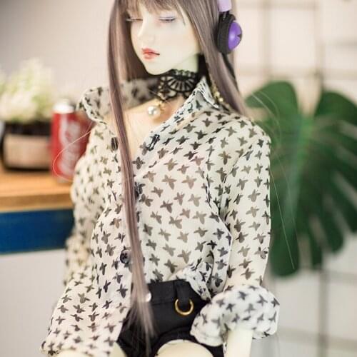 D03-P450 children toy BJD DD SD MSD 1/6 1/4 1/3 dolls clothes Ripped shirt shorts 1pcs