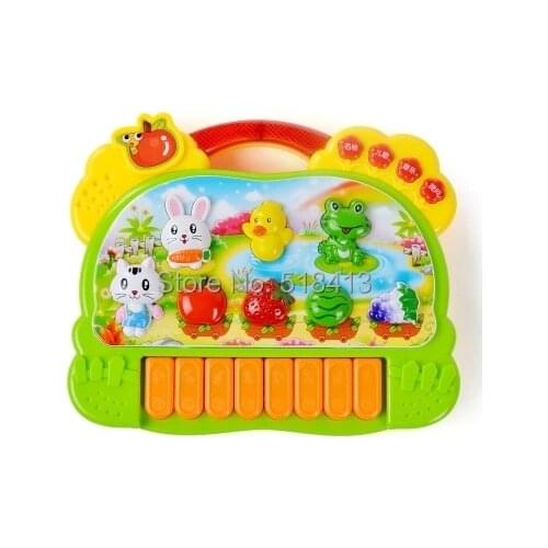 Animal Farm Cartoon Music Electronic Organ Baby Infant And Children Early Childhood Educational Toys 0 To 3 Years Old 2021