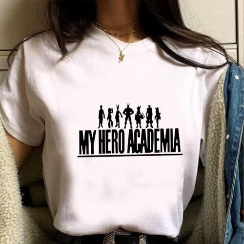 Anime My Hero Academia Fashion Hip Hop T Shirt Harajuku Summer Short Sleeve Male T-shirt