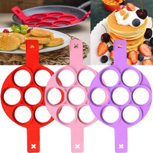 Internaul Omelet Baking Fried Egg Mould Rice Cooker Egg Ring Mould 1 Pcs Silicone Non-Stick Magic Egg Kitchen Pancake Machine