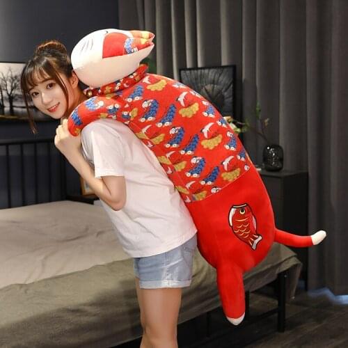 Kawaii Traditional floral cloth retro Cat Plush Dolls Toys Gift Stuffed Soft Doll Cushion Sofa Pillow Gifts Xmas Gift Party Deco