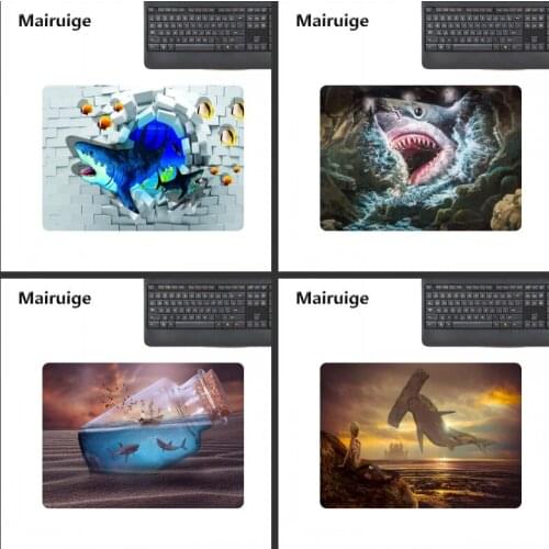 Mairuige animal personality pattern shark mouse pad, small size laptop keyboard pad, gaming table pad