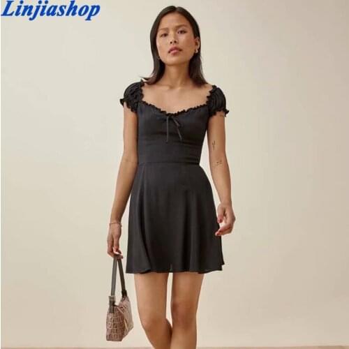 Summer dress women floral elastic sexy mini dress korean fashion vestidos chiffon women clothing high waist beach dresses