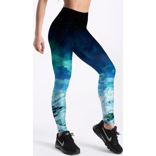 Summer styles Fashion Women Hot Leggings Digital Print Ice and Snow Fitness Sexy LEGGING Drop Shipping