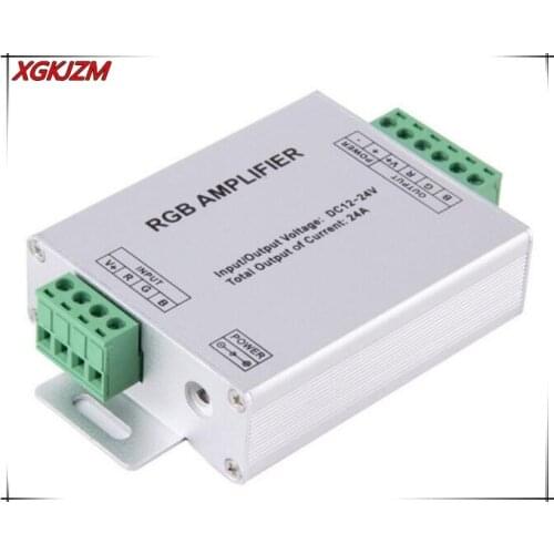2017 NEW Top Sale LED RGB Amplifier 24A LED Controller DC12-24V for 5050 3528 RGB LED Strip Light freeshipping