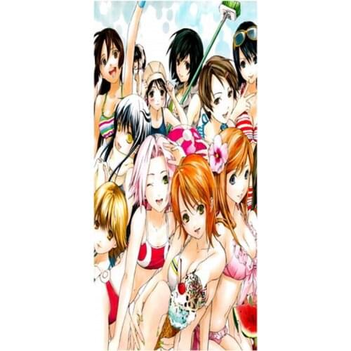 Novelty Bath Towels!Anime_Fairy Tail Background Printed Soft Superfine Bamboo Fiber Swimming Travel Gym Towel_Size:35CMX70CM