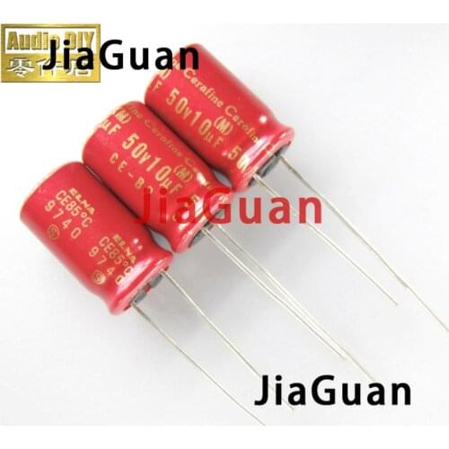 2pcs NEW ELNA ROA 50V10UF Red robe Cerafine BP 10uF/50V 10X16MM audio non-polar capacitor 10UF 50V CE-BP 50V 10UF