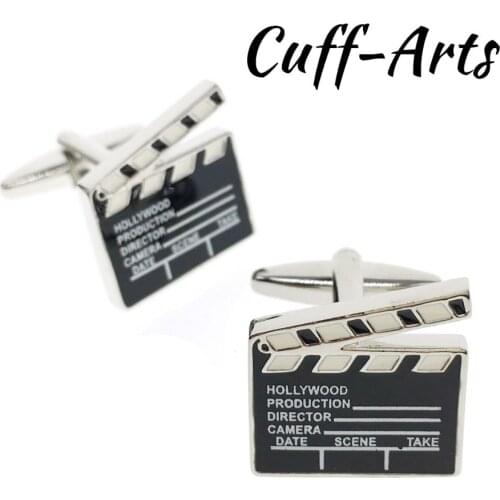 Factory Direct Sales Wholesale French Shirt Cuff Cufflink Button Film Board Cufflinks Men Fashion Leather Cufflinks C20016