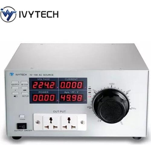 IVYTECH Adjustable AC Power Supply Upper and Lower Limit Alarm Power 1000VA Variable Frequency Power Supply Bench Storage 0-300V