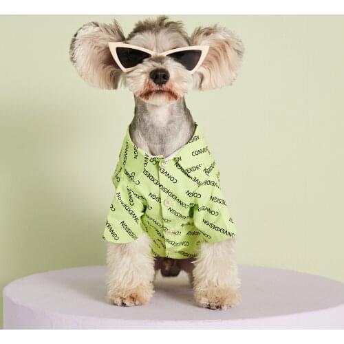 Letter Printing Dog Shirt Clothes FashionDog Tee Pet French Bulldog Pug Chihuahua Teddy Terrier Classic Cat Puppy Shirts