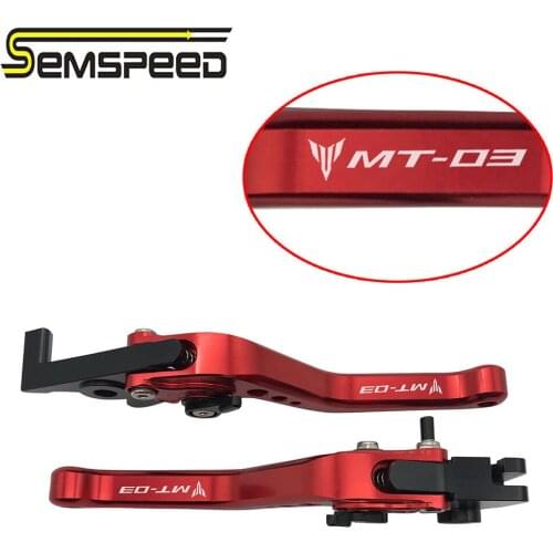 SEMSPEED MT03 LOGO For YAMAHA MT-03 MT 03 2015 2016 2017 2018 2019 2020 Accessories Motorcycle CNC Short Brake Clutch Levers