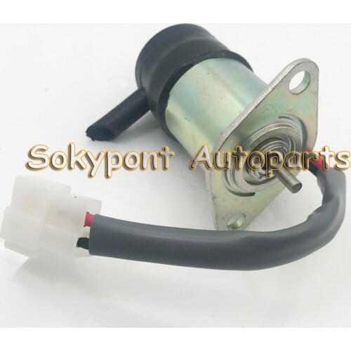Fuel Solenoid Valve 16271-60012 052600-4151 for KUBOTA TRACTOR BX2200D BX23D F2400 FZ2100 KX41-2 KX91-2 R310B 1pc