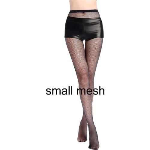 1PC Four Sides Sexy Women Lady Open Crotch Pantyhose Black Fishnet Fish Net Lingerie Mesh Hosiery Tights Black S07-2