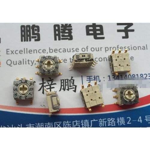 1PCS German DDM 528-21503201505 0-9/10 bit rotary coding dial code switch patch 5 feet 3: 2