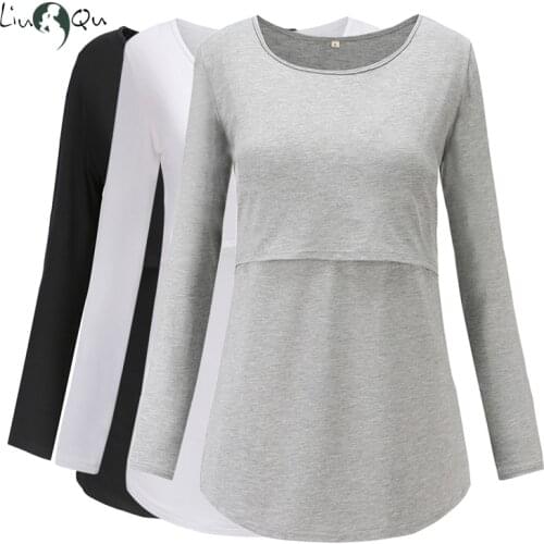 3pcs maternity clothes Tops Pregnant Long Sleeve Breastfeeding Blouse Women Top Mama Clothing Pregnancy T-shirt Premaman