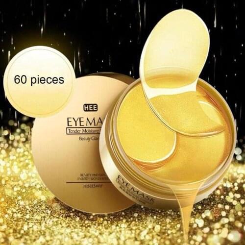 60pcs Gold/Seaweed Collagen Eye Mask Anti Wrinkle Gel Sleep Eye Patches Collagen Under The Eye Bags Dark Circles Eye Pads