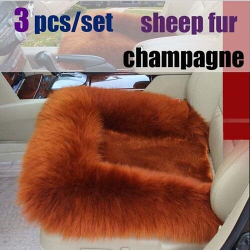 2016 auto supply car seat cushion without a back Australia sheep fur cushion winter fashion plush cushion seat single female