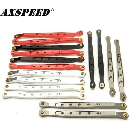 AXSPEED 4 pcs AXIAL Wraith Upper Link Wraith Upgrade Parts Aluminum Upper Rock Buggy Links