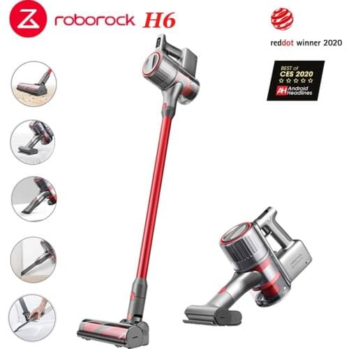 Roborock H6 Adapt Wireless Handheld Vacuum Cleaner 2500pa Strong Suction OLED Display Portable Cordless All in one Dust Collect