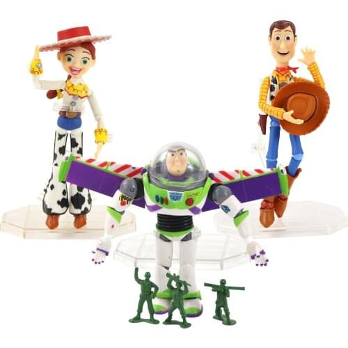 Toy Story Woody Buzz Lightyear Jessie PVC Action Figure Collectible Model Toys