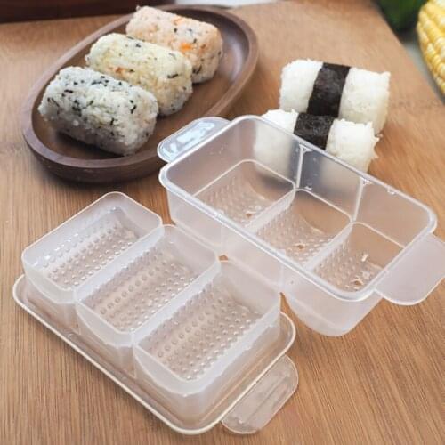 1pcs/2pcs Triangular Plum Blossom Shape Sushi Mold Onigiri Rice Ball Bento Press Sushi Maker Mould DIY Tools Kitchen Accessory