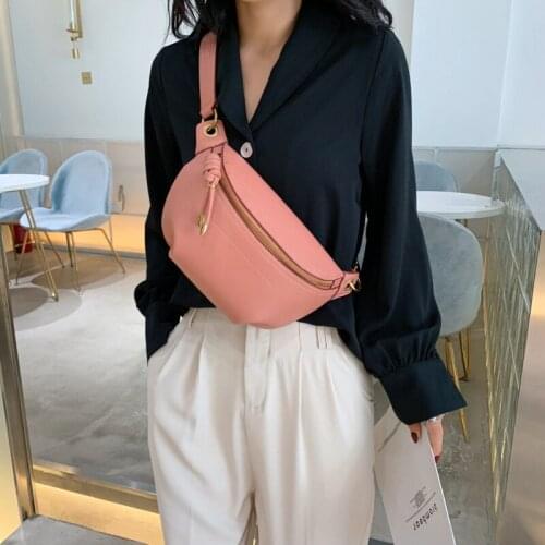 Women Waist Packs Leather Letter Belt Bags New High Quality Shoulder Wild Messenger Fashion Chest Crossbody Bag Pouch