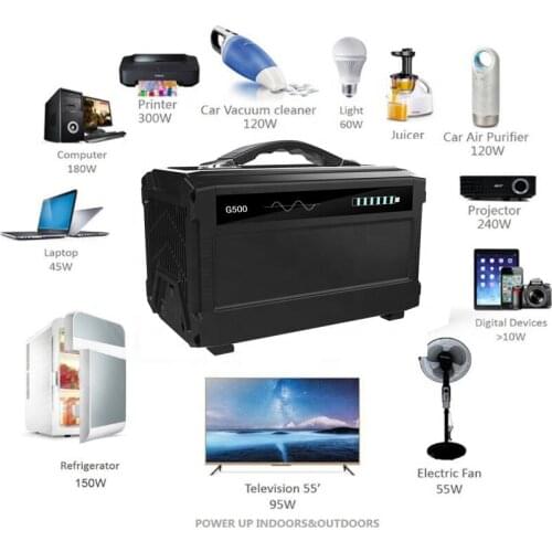 500w Camping Travelling Emergency Home Application portable power bank station generator 120000 mah AC 110V 120V 220V 240V