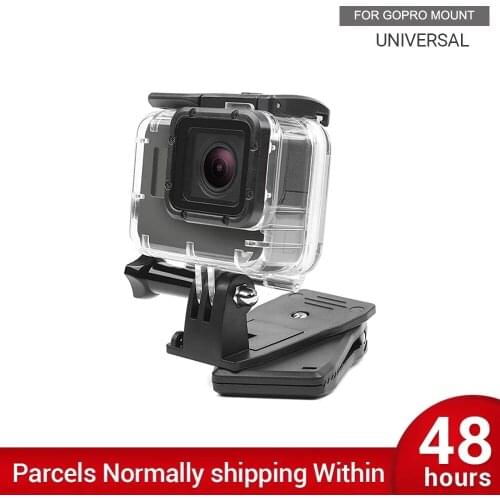 360 Degree Rotary Backpack Hat Clip Clamp Mount for GoPro Hero 9 8 7 6 5 4 Yi 4K Sjcam Eken DJI Osmo Action Camera Accessory