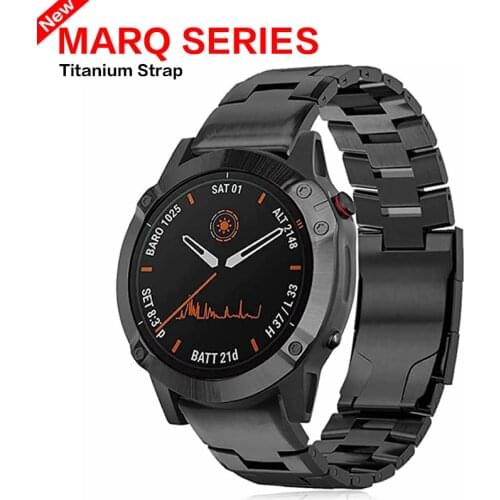 Newest Titanium Alloy Bracelet Watch Strap for Fenix 6X Watch Band 26mm Fenix 5X Plus/Fenix 5 22mm/Fenix 6X/Fenix 6X Pro/Fenix 6