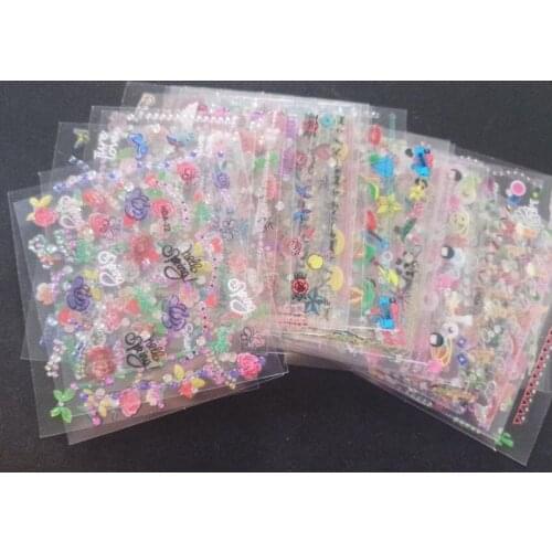 30pcs Nail Art Rhinestone Crystal Self-Adhesive Stickers 30 Pcs 5*6cm Nail Art Sticker 30 sheets NEW Shiny luxury Design Gems