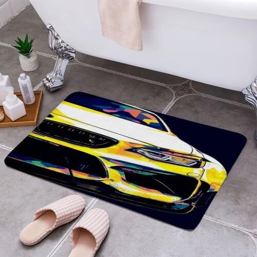 Sport Car Carpet Areas Rug Non-slip Floor Mat Rug 3D Printing Living Room Bedroom Door Mat Home Decoration